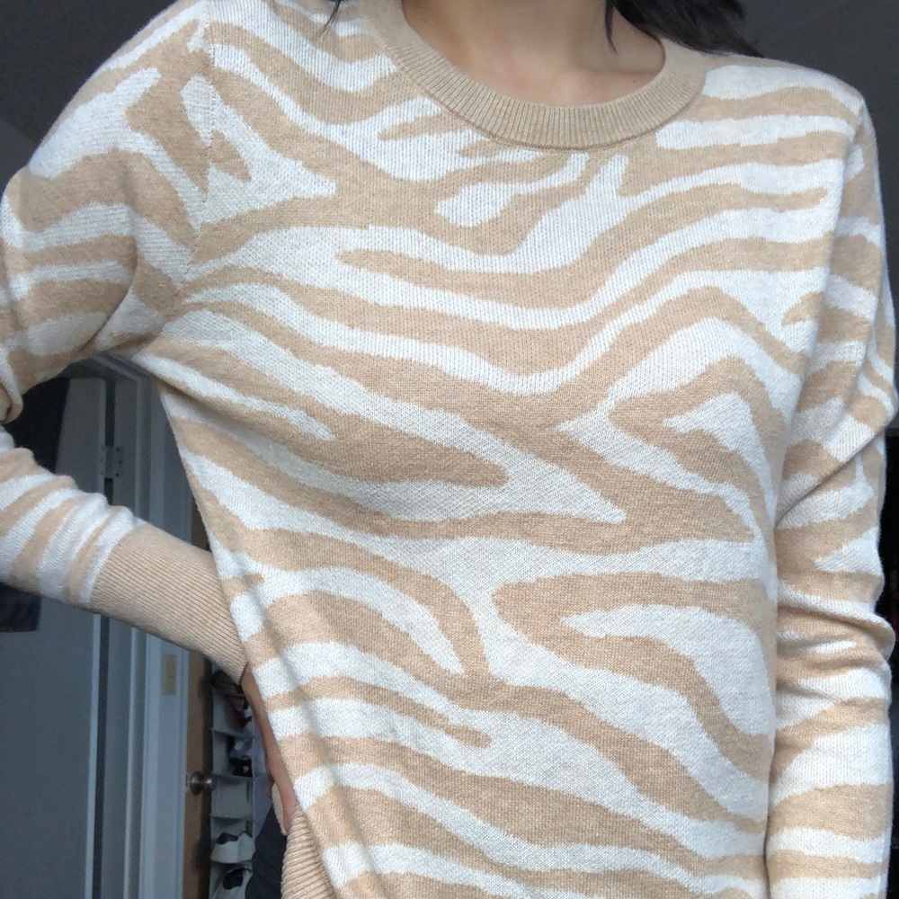 🦓 Print Pullover Sweater